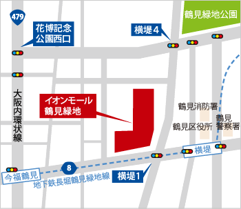 STYLE DEE.イオンモール鶴見緑地店へのアクセスマップ